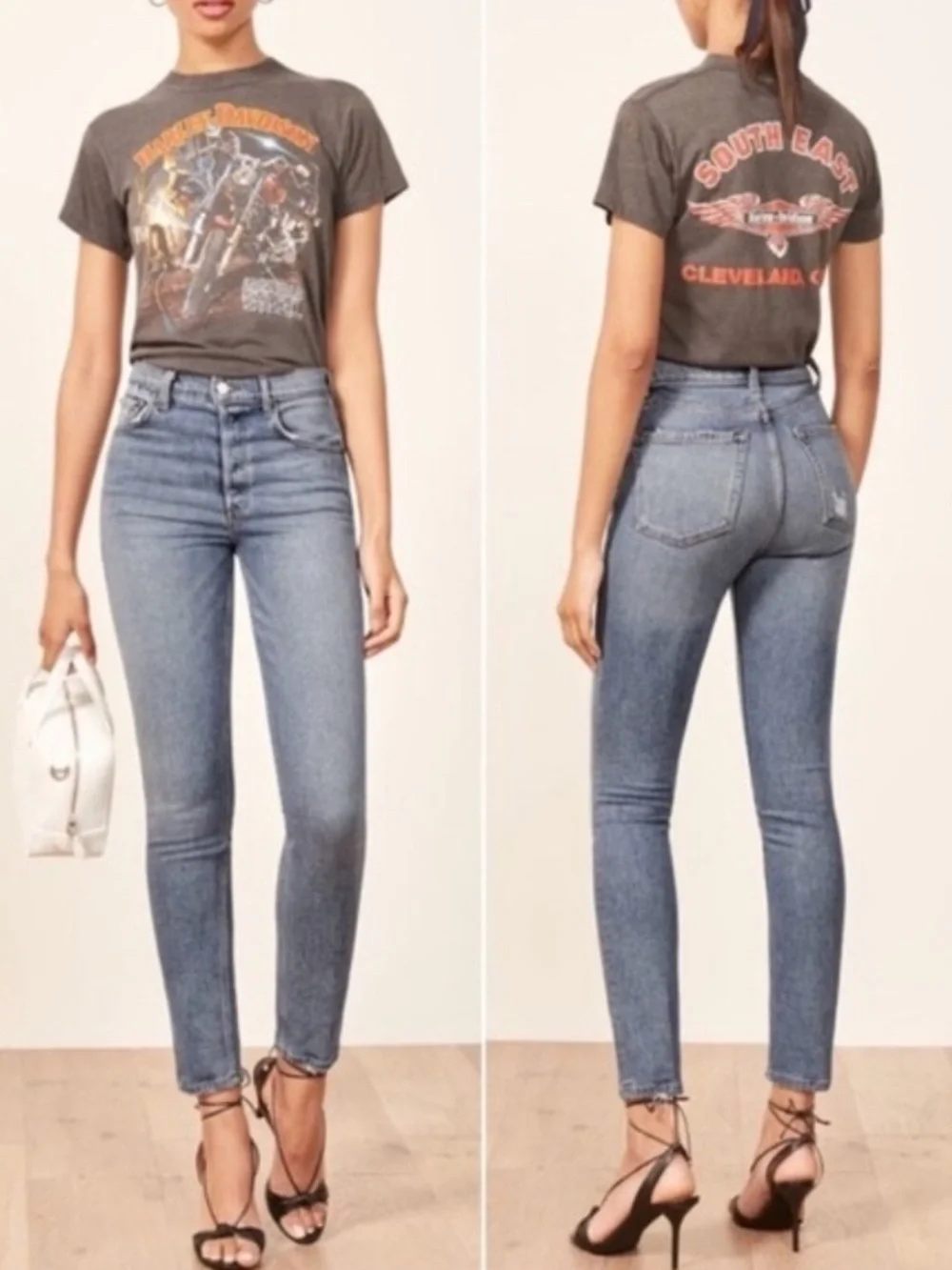 Reformation Serena High Rise‎ Skinny Jean in Lanai Size 28